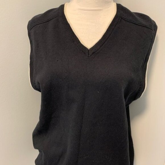 DevFacto Men's Navy & White Medium Vest - Picture 1 of 3